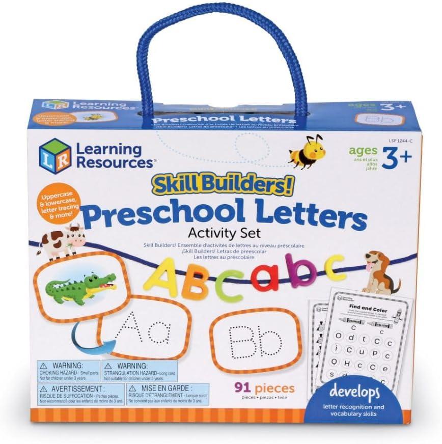 imageLearning Resources Kit dactivits sur lAlphabet et Les Sons des Lettres Skill Builders Apprendre lAlphabet Lettres minuscules et majuscules Lecture pour Les Enfants de 3 Ans motricit Fine