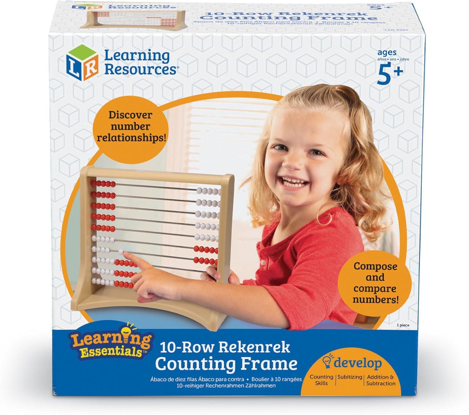 imageLearning Resources Boulier Deux rangesRekenrek 10 ranges