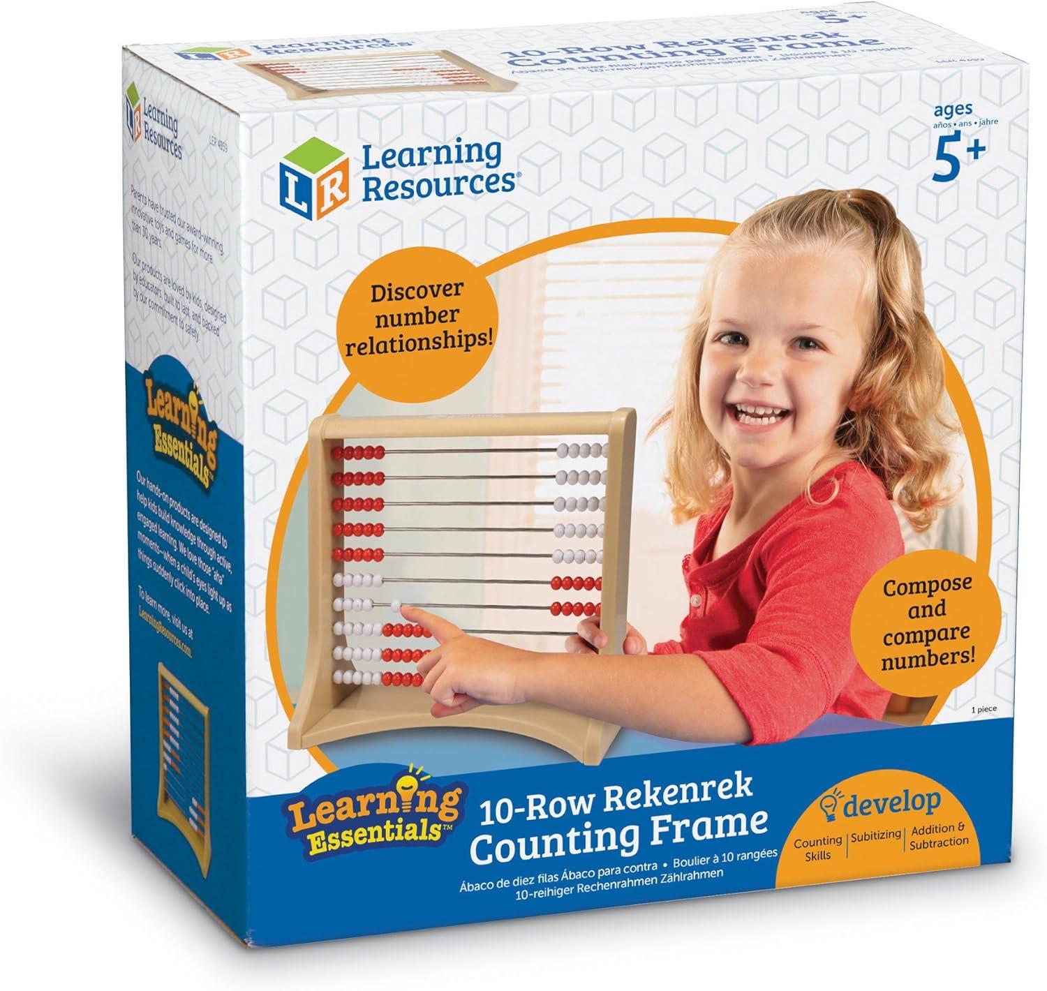 imageLearning Resources Boulier Deux rangesRekenrek 10 ranges