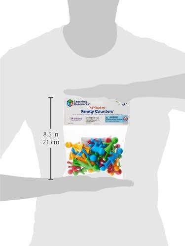imageLearning Resources Figurines Famille Compter 24 Personnages Colors Jouet ducatif Montessori Activits de Tri et Motricit Fine6 cm