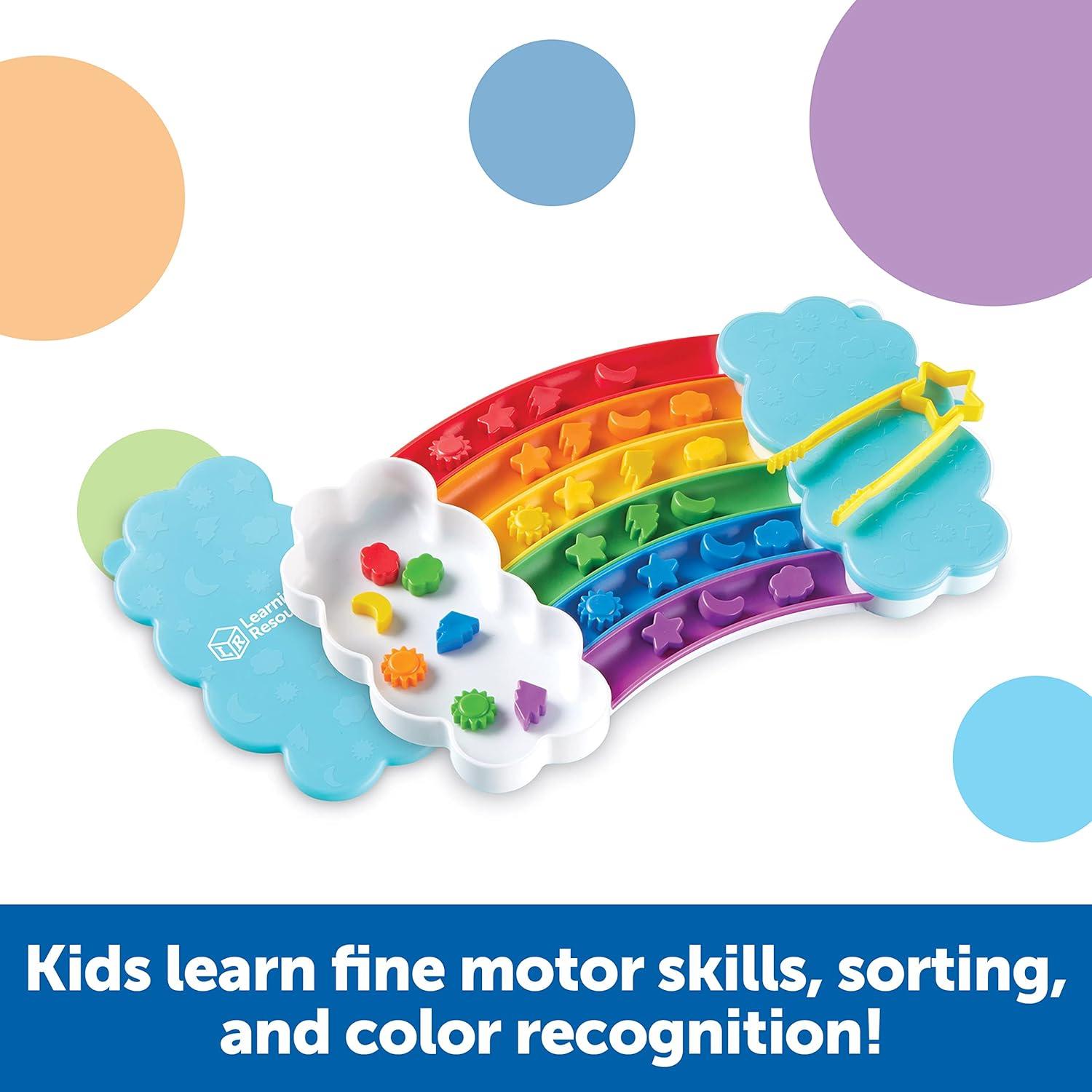imageLearning Resources Kit de tri de lArcenCiel 37 pices motricit Fine tri squences Jouets pdagogiques Petite enfance Jouets pour Les ToutPetits Jouets dApprentissage et ducatifs 3