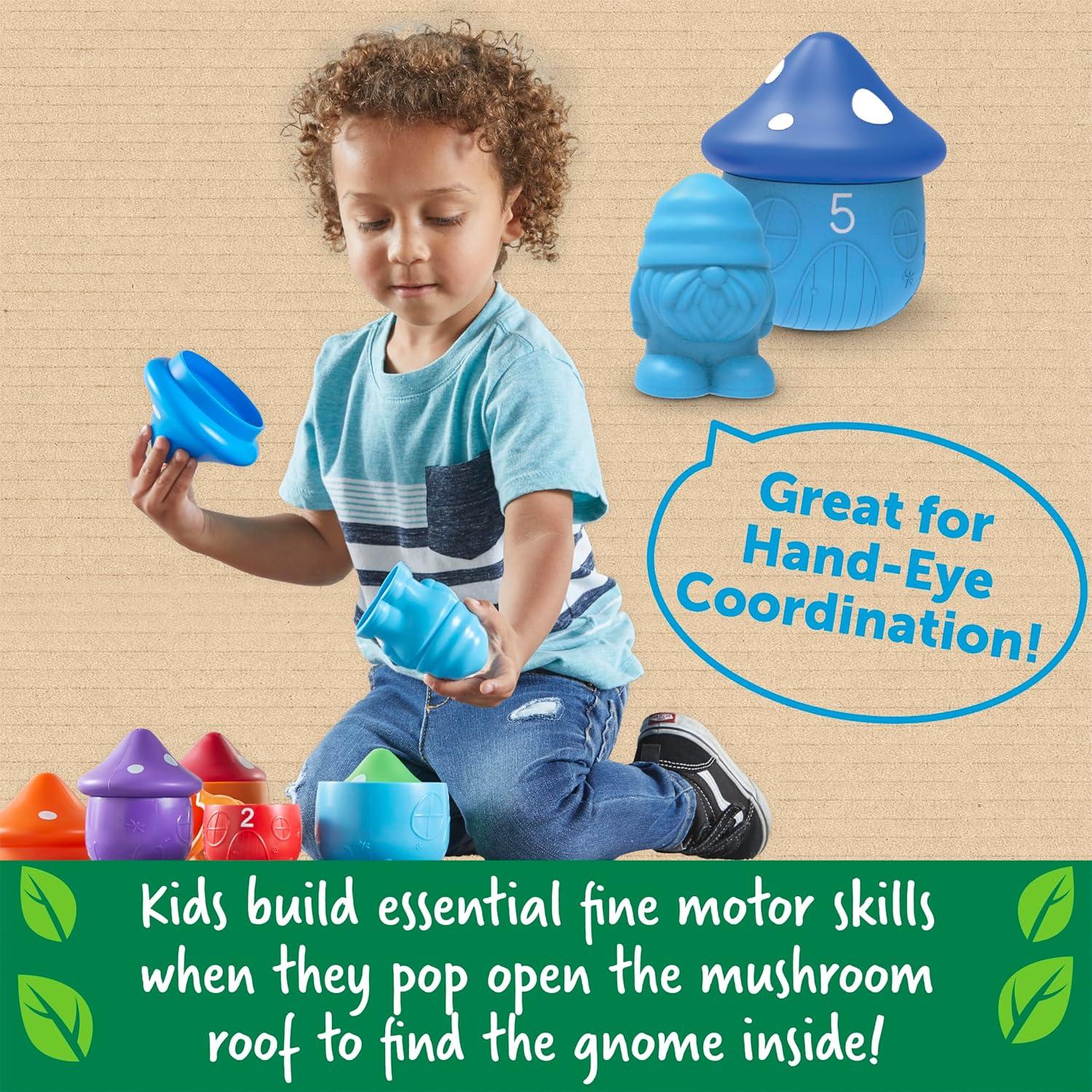 imageLearning Resources Maisons de Gnomes cachs Trier Jouets ducatifs Maternelle Petite Section Jouets dapprentissage pour ToutPetits Jouets Montessori Jouets durables ds 18 Mois