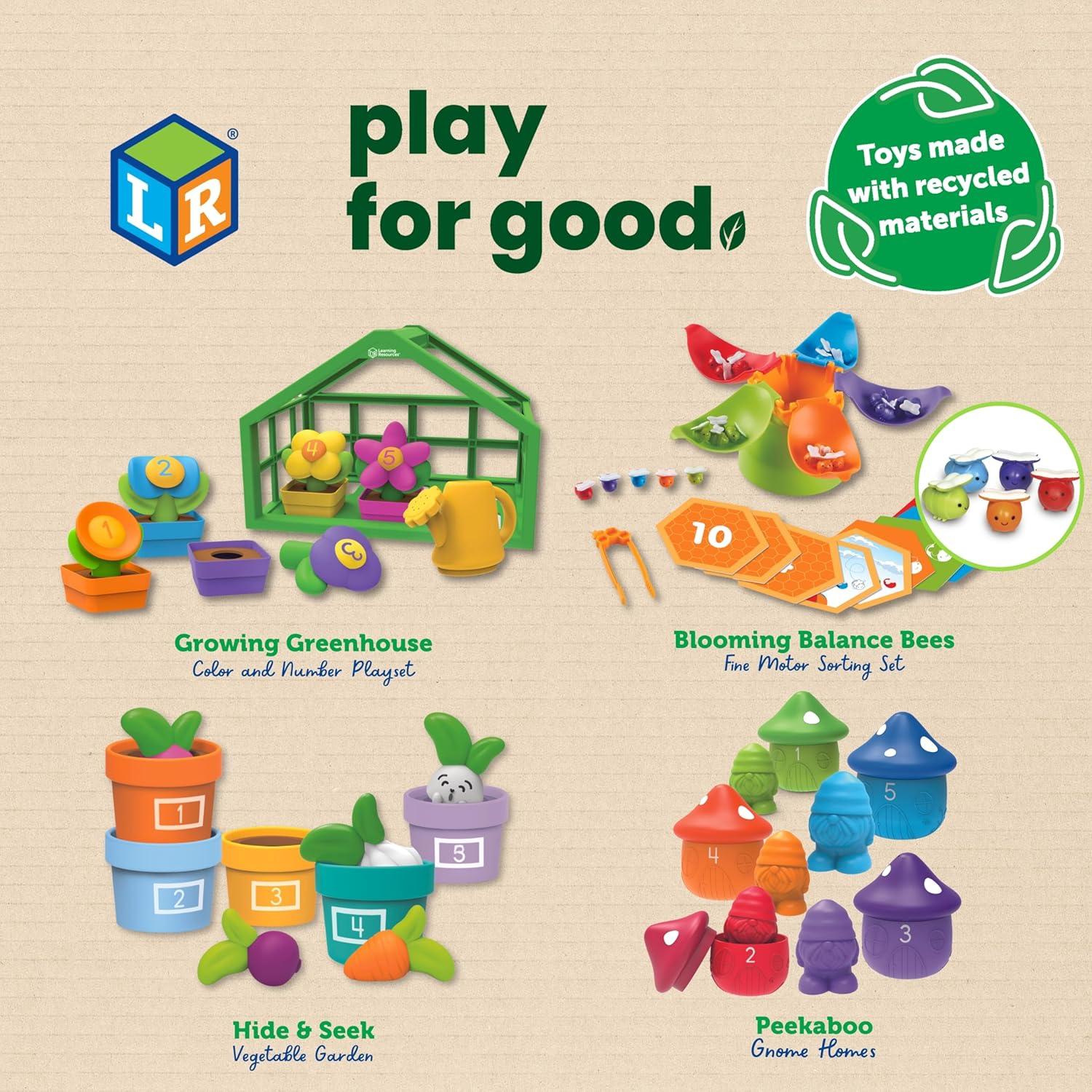 imageLearning Resources Maisons de Gnomes cachs Trier Jouets ducatifs Maternelle Petite Section Jouets dapprentissage pour ToutPetits Jouets Montessori Jouets durables ds 18 Mois