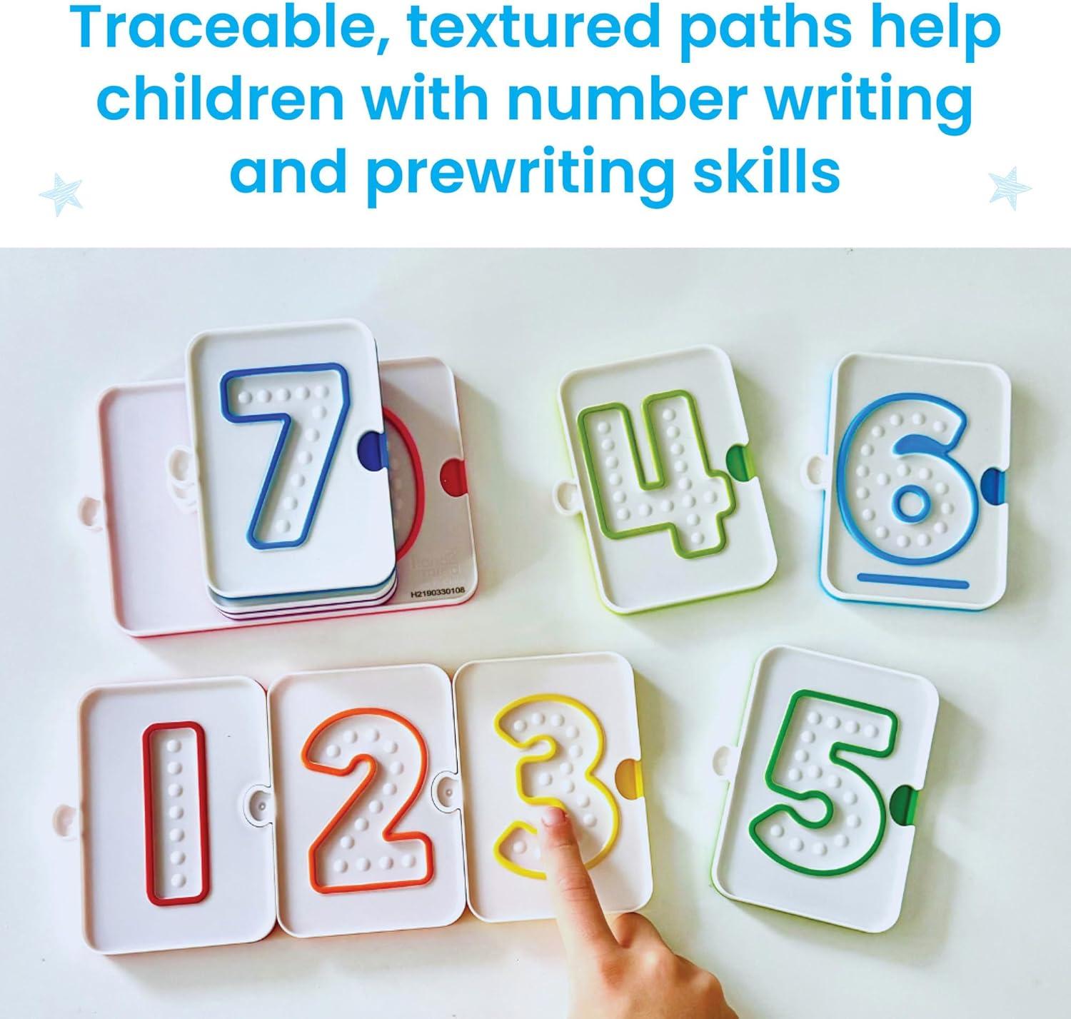 imageLearning Resources Plateaux de nombres sensoriels Jouets ducatifs Tableau de Suivi avec Les Doigts pour Apprendre Les mathmatiques comptage de 1 10 ressources en Classe ds 3 Ans