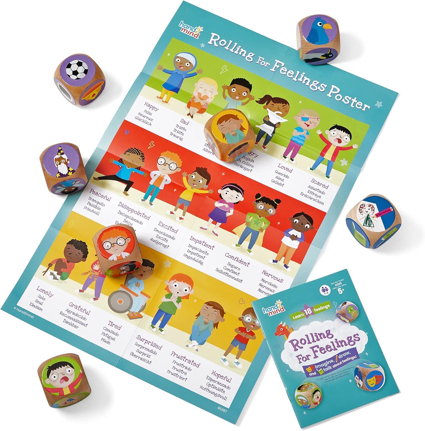 imagehand2mind Jeu de ds Rolling for Feelings thrapie apprentissage sociomotionnel rgulation motionnelle comptences sociales pour enfants