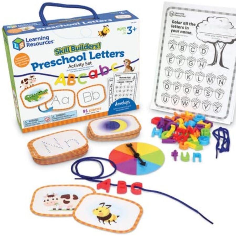 imageLearning Resources Kit dactivits sur lAlphabet et Les Sons des Lettres Skill Builders Apprendre lAlphabet Lettres minuscules et majuscules Lecture pour Les Enfants de 3 Ans motricit Fine