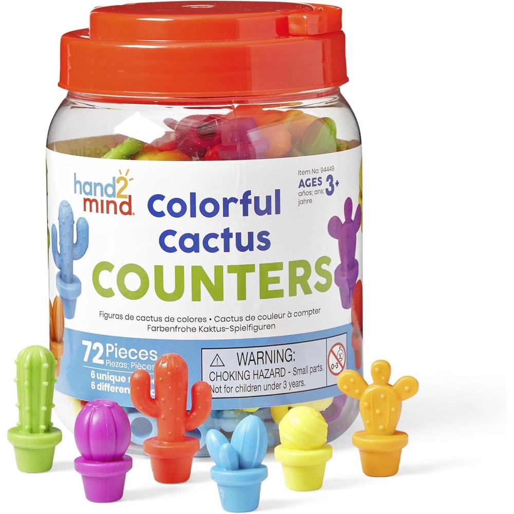 imageLearning Resources Cactus de couleurs compter Objets de tri mathmatiques pour les classes de maternelle connaissances des nombres squences tri subitisation partir de 3 ans