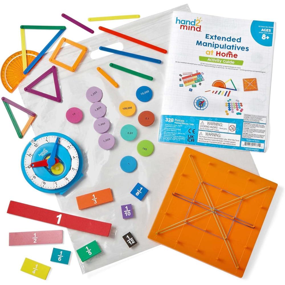 imageLearning Resources Kit de matriel ducatif pour toffer lapprentissage domicile matriel ducatif mathmatique pour enfants apprentissage domicile 328 pices partir de 8 ans