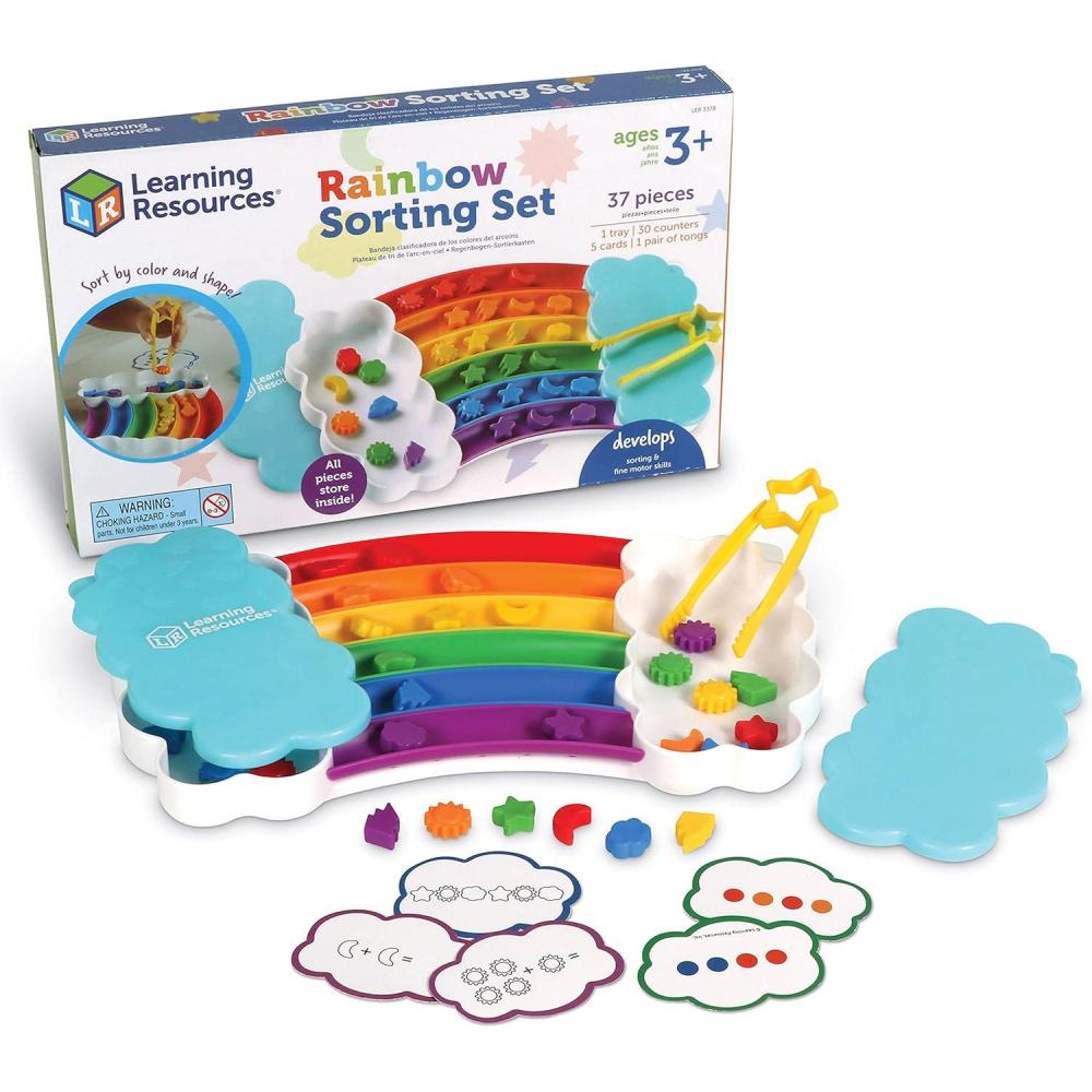 imageLearning Resources Kit de tri de lArcenCiel 37 pices motricit Fine tri squences Jouets pdagogiques Petite enfance Jouets pour Les ToutPetits Jouets dApprentissage et ducatifs 3