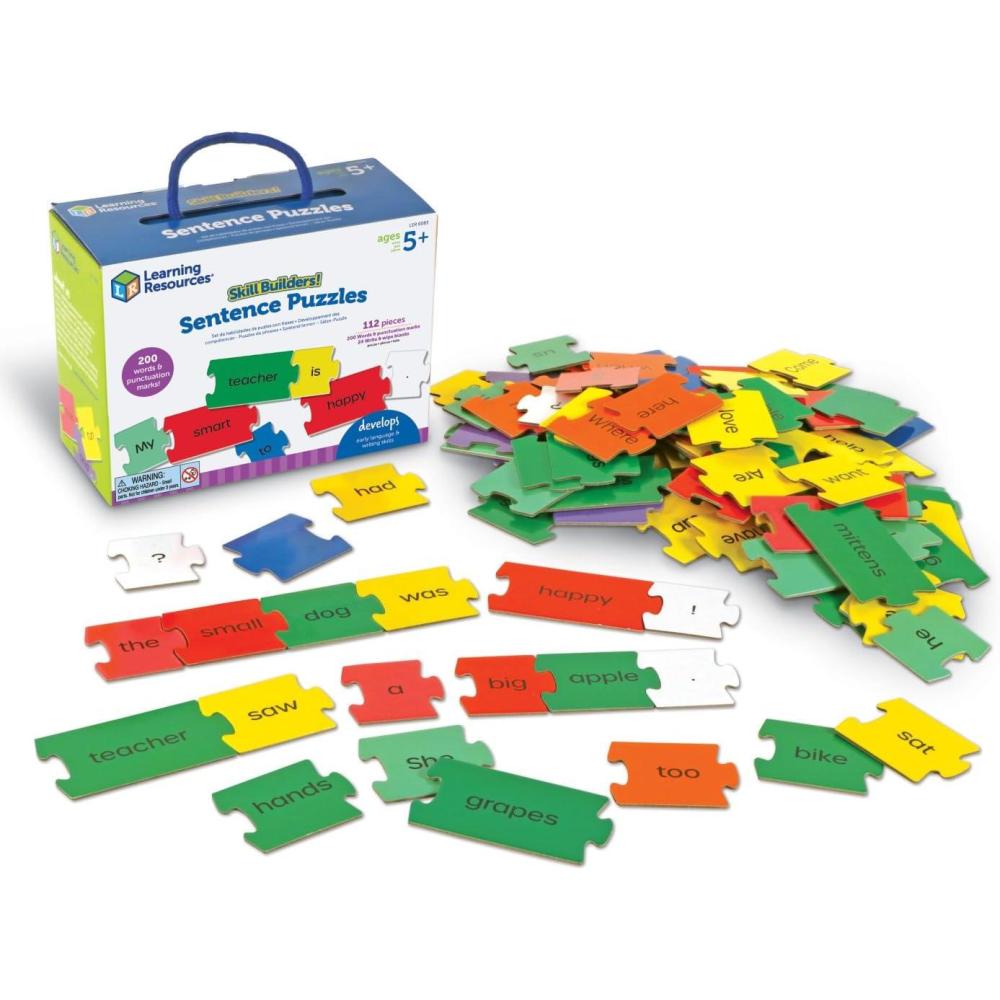 imageLearning Resources Puzzles de Phrases Skill Builders de Mots Lettres comptences du langage comptences de Phrases Jouets dApprentissage prscolaire Jouets ducatifs dApprentissage 5