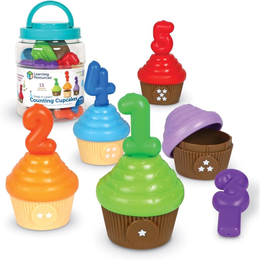 imageLearning Resources SnapnLearn Cupcakes pour Compter Jouets ducatifs Jouets pour ToutPetits activits dapprentissage Maternelle Petite Section Jouets Montessori ds 18 Mois