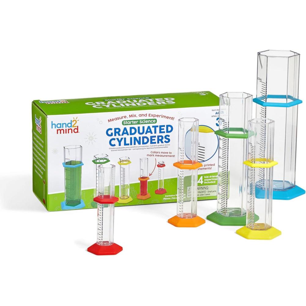imageResources Scientifiques Dbutant Ensemble Cylindres Gradus 3 Ans quipement Laboratoire Jouets Mesure Enfants Kits Chimie ducatifs