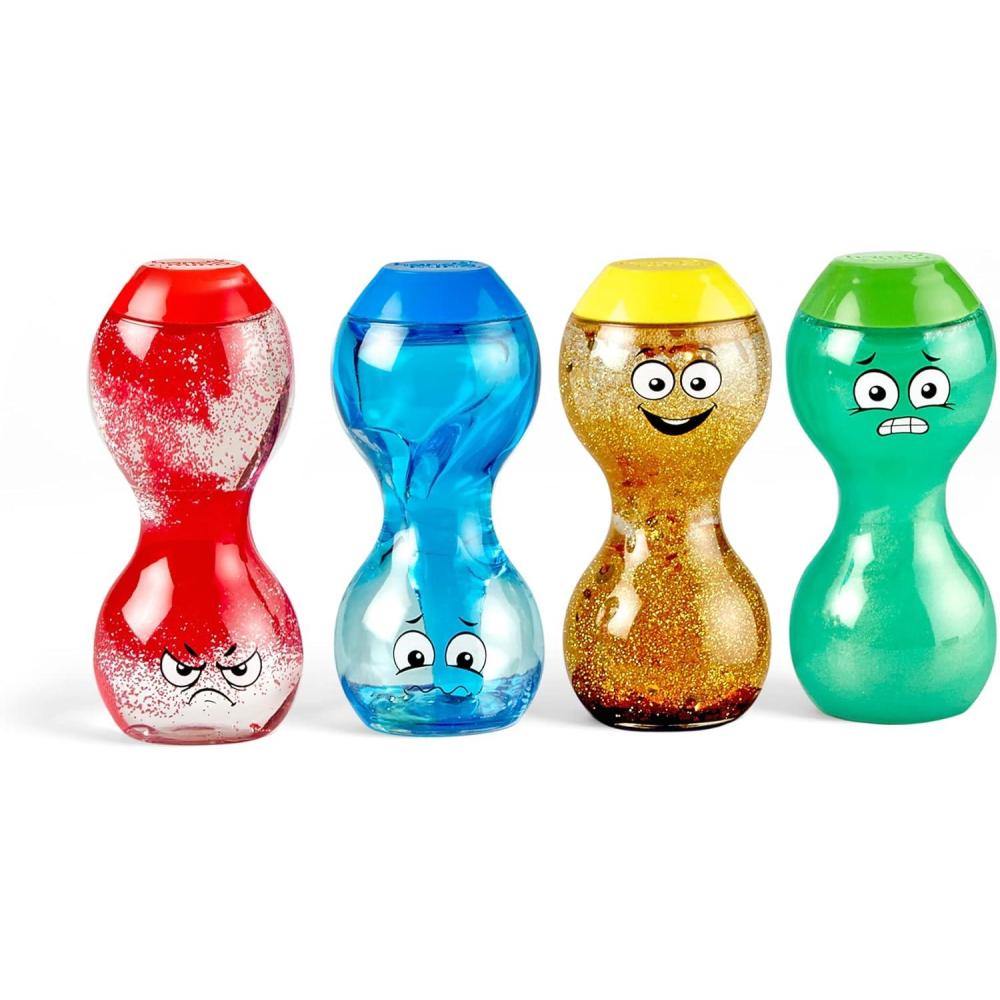 imagehand2mind Bouteilles Sensorielles motions Jouet ducatif Enfant Ds 3 Ans 4 Pices Apprentissage des Sentiments Pour Maison cole ou Coin CalmeSimple