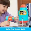 Learning Resources Avion Bolt Buddies Design & Drill, jeu avec un avion et une figurine de pilote, jouet de science et STEM, cadeau pour enfants, 3, 4, 5 ans et plus(Fusée)