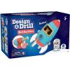 Learning Resources Avion Bolt Buddies Design & Drill, jeu avec un avion et une figurine de pilote, jouet de science et STEM, cadeau pour enfants, 3, 4, 5 ans et plus(Fusée)