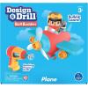 Learning Resources Avion Bolt Buddies Design & Drill, jeu avec un avion et une figurine de pilote, jouet de science et STEM, cadeau pour enfants, 3, 4, 5 ans et plus(Avion)