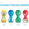 hand2mind Bouteilles Sensorielles Émotions – Jouet Éducatif Enfant Dès 3 Ans – 4 Pièces – Apprentissage des Sentiments – Pour Maison, École ou Coin Calme(Simple)