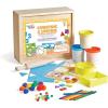 Learning Resources Kit d’activités sensorielles Merveilles de l’espace, jouets sensoriels pour jeu sensoriel, jouets de l’espace, jouets Montessori, boîte de rangement en bois, à partir de 3 ans(Comptage et tri)