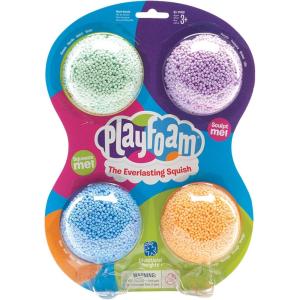 Learning Resources Playfoam – Pâte à Modeler Sensorielle – Ne Sèche Pas – Kit de 4 Couleurs – Jouet Créatif pour Enfants 3+ – Idée Cadeau Noël(Original)