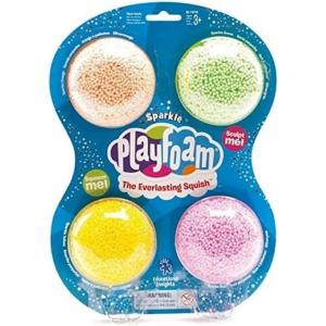 Learning Resources Playfoam – Pâte à Modeler Sensorielle – Ne Sèche Pas – Kit de 4 Couleurs – Jouet Créatif pour Enfants 3+ – Idée Cadeau Noël(Sparkle)