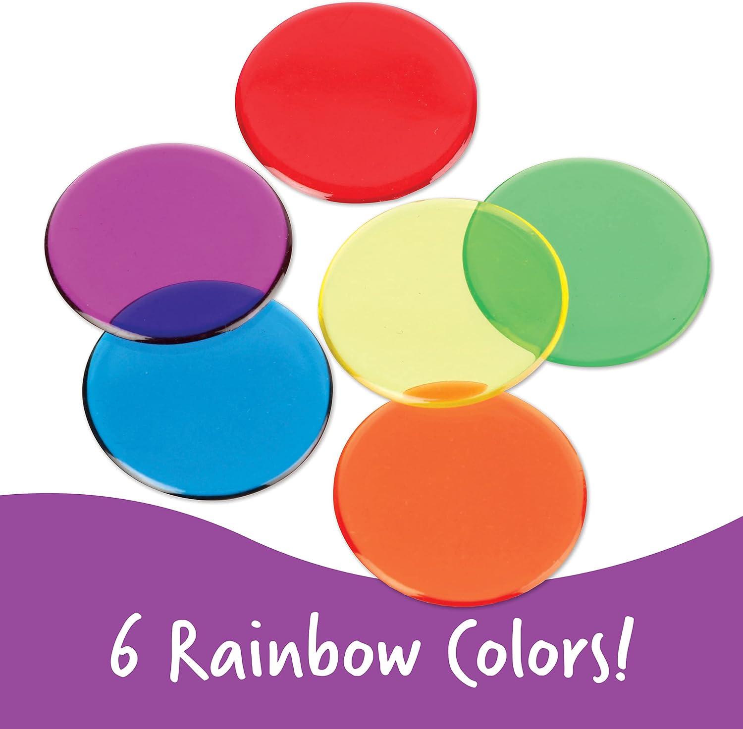 imageLearning Resources Objets Compter Transparents 6 Couleurs