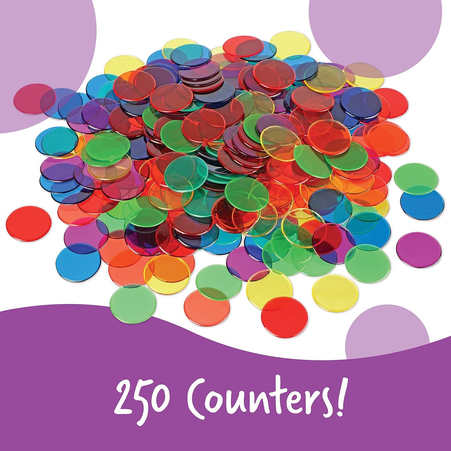 imageLearning Resources Objets Compter Transparents 6 Couleurs