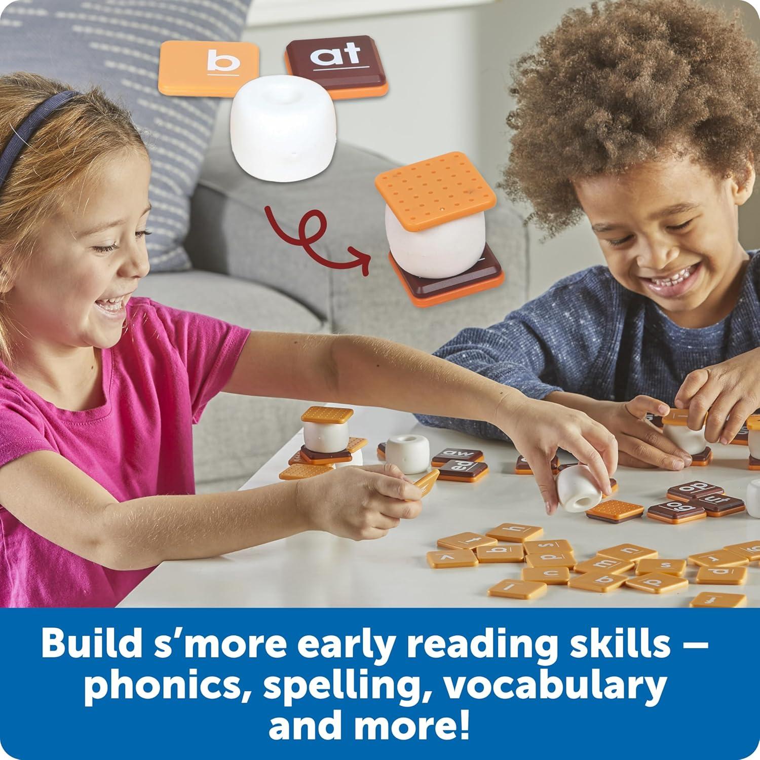 imageLearning Resources Lets Spell Smores Cartes Flash de lalphabet Jeux de Mots Apprendre Lire Outils de dyslexie pour Enfants partir de 5 Ans 62 pices